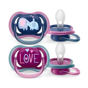 Avent Soothers Ultra 18m Girl Love Avent Soothers Ultra 18m Girl Love