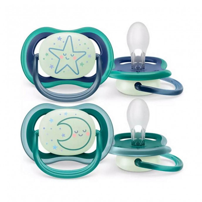 Avent Soothers Ultra 6/18m Night Blue Avent Soothers Ultra 6/18m Night Blue