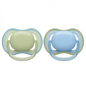 Avent Soothers Ultra 0/6m Blue Green Avent Soothers Ultra 0/6m Blue Green