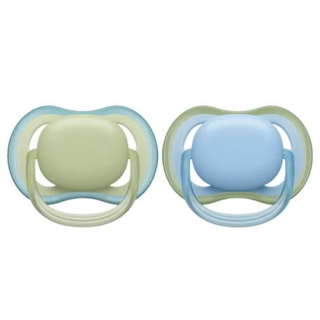 Avent Soothers Ultra 0/6m Blue Green Avent Soothers Ultra 0/6m Blue Green