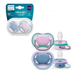 Avent Soothers Ultra 6/18m Purple Lilac Avent Soothers Ultra 6/18m Purple Lilac
