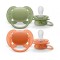 Avent Soothers Ultra 18m Green Orange Avent Soothers Ultra 18m Green Orange