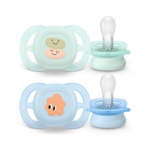 Avent Soothers Ultra 0/2m Green Blue Avent Soothers Ultra 0/2m Green Blue