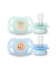 Avent Soothers Ultra 0/2m Green Blue Avent Soothers Ultra 0/2m Green Blue