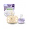 Avent Soothers Ultra 0/2m Yellow Purple