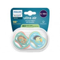 Avent Soothers Ultra 6/18m Tiger Toucan Avent Soothers Ultra 6/18m Tiger Toucan