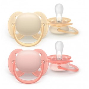 Avent Soothers Ultra 0/6m Nude Pink Avent Soothers Ultra 0/6m Nude Pink