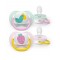 Avent Soothers Ultra 0/6m Bird Strawberry