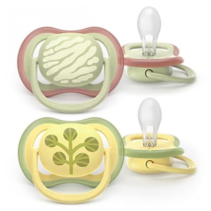 Avent Soothers Ultra 18m Green Plants