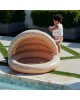 Swim Essentials Pool with Canopy 100cm Leopard
