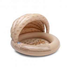 Swim Essentials Pool with Canopy 100cm Leopard
