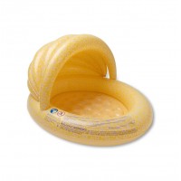Swim Essentials Pool with Canopy 100cm Yellow Flowers