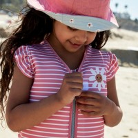 Swim Essentials Vest 11-15kg Pink Daisy Stripes