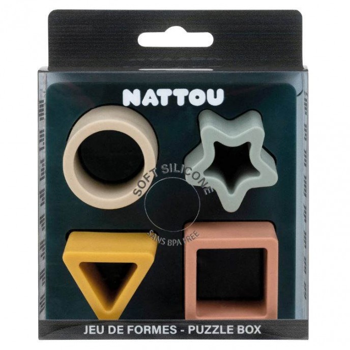 Nattou Silicon Shapes Game Green