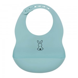 Nattou Silicon Bib Light Blue Nattou Silicon Bib Light Blue