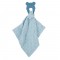 Nattou Silicon Teether and Muslin Doudou Blue