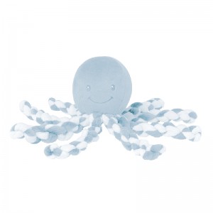 Nattou Lapidou Octopus Light Blue/White Nattou Lapidou Octopus Light Blue/White