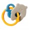 Nattou Silicon Teether Bear and Duck Ochre Nattou Silicon Teether Bear and Duck Ochre