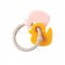 Nattou Silicon Teether Strawberry and Duck Grey Nattou Silicon Teether Strawberry and Duck Grey