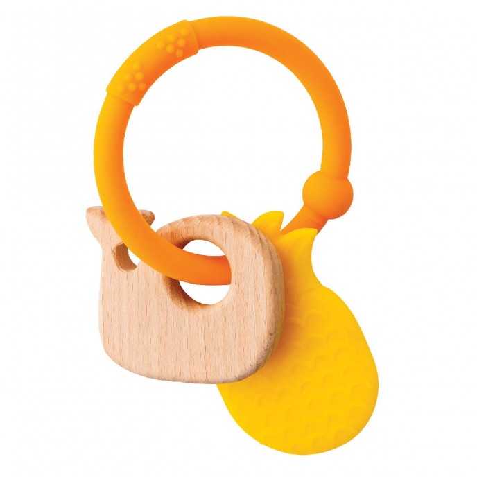 Nattou Lapidou Silicone Teether Pineapple