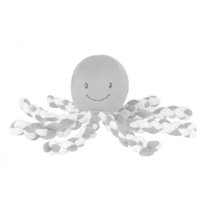 Nattou Lapidou Octopus Grey/White