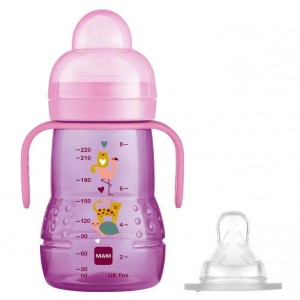 Mam Trainer Bottle 2 in 1 Pink