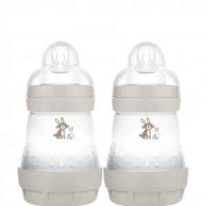 Mam Anti-Colic Bottle 160ml 2pk Beige