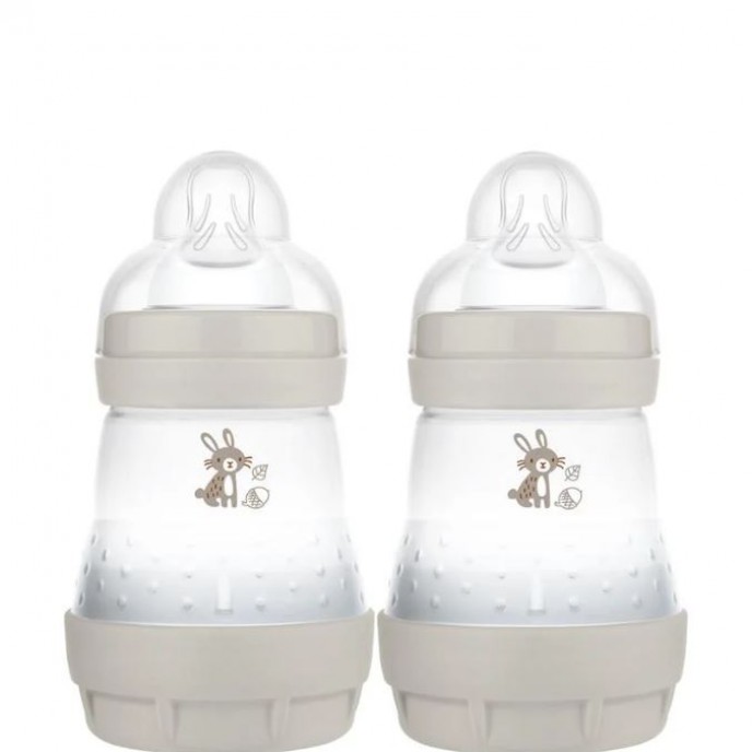 Mam Anti-Colic Bottle 160ml 2pk Beige
