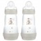 Mam Anti-Colic Bottle 260ml 2pk Gray Mam Anti-Colic Bottle 260ml 2pk Gray