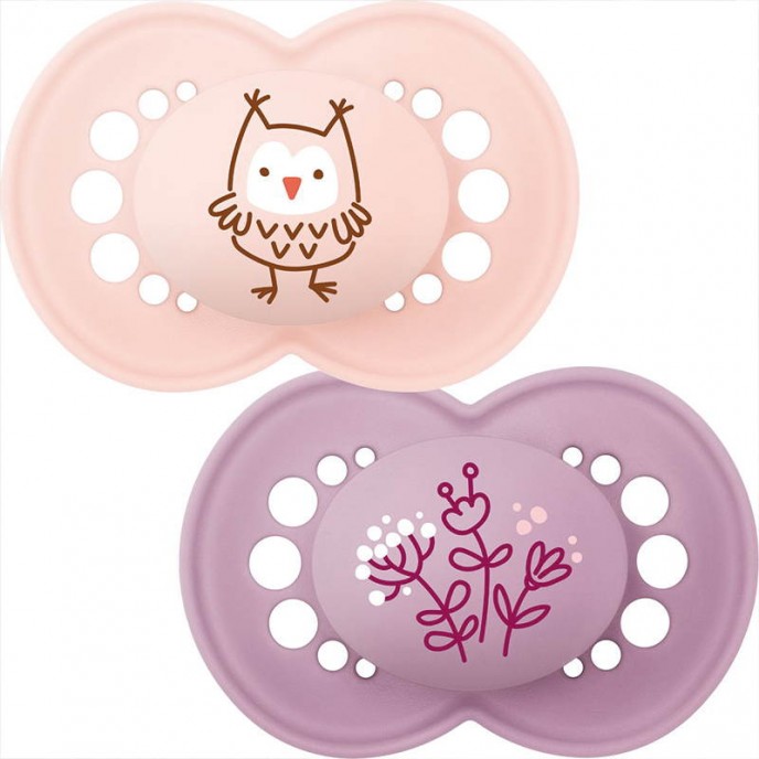 Mam Soothers 12m+ Nature Pink
