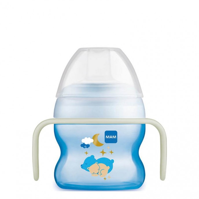Mam Starter Cup 150ml and Soother 4m+ Night Boy