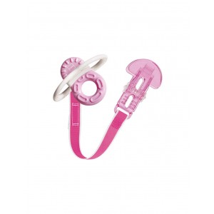 Mam Bite and Relax Teether 2m+ with Holder Pink Mam Bite and Relax Teether 2m+ with Holder Pink