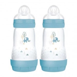 Mam Anti-Colic Bottle 260ml 2pk Blue