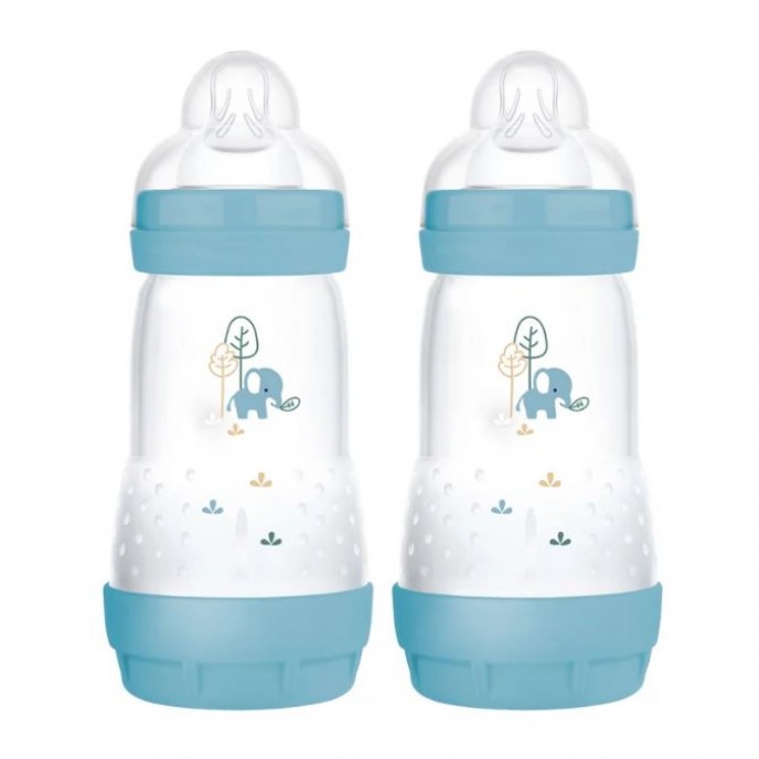 Mam Anti-Colic Bottle 260ml 2pk Blue