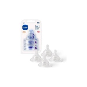 Mam Teat 0m 1 Slow Flow 4pack