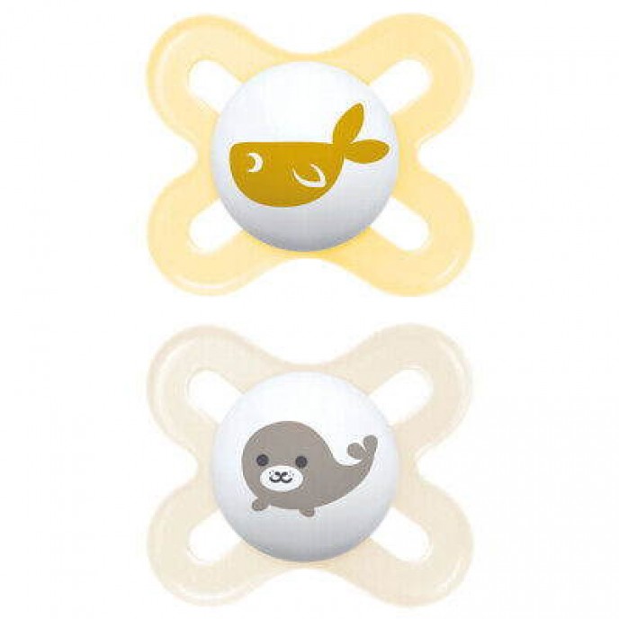 Mam Soothers 0-2m Start Yellow Neutral Mam Soothers 0-2m Start Yellow Neutral
