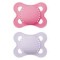 Mam Soothers 2-6m Original Plain Pink Mam Soothers 2-6m Original Plain Pink