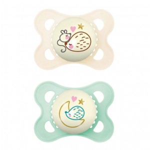 Mam Soothers 2-6m Original Night Mint Mam Soothers 2-6m Original Night Mint
