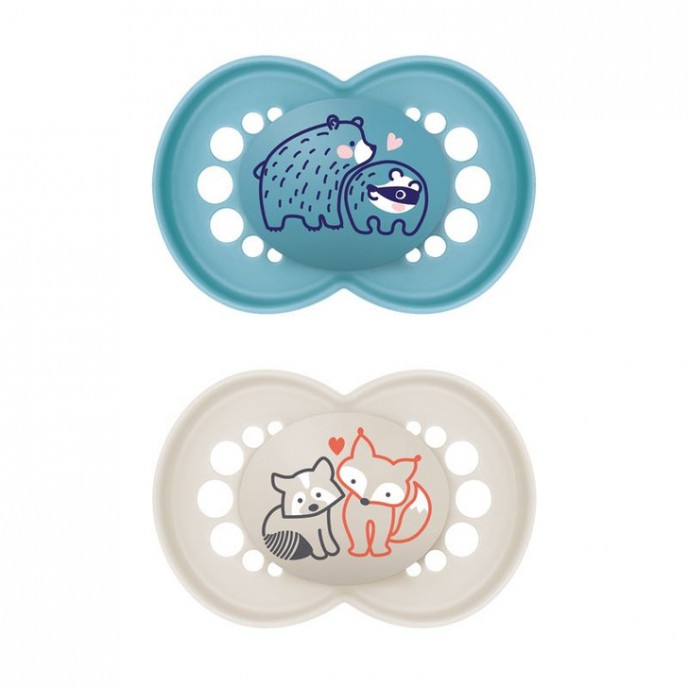 Mam Soothers 16m+ Original Boy Bear Fox Mam Soothers 16m+ Original Boy Bear Fox
