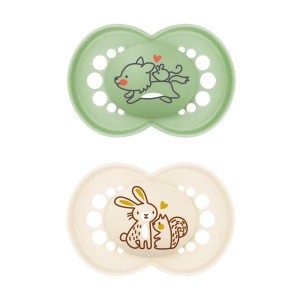 Mam Soothers 16m Deco Beige Green Mam Soothers 16m Deco Beige Green