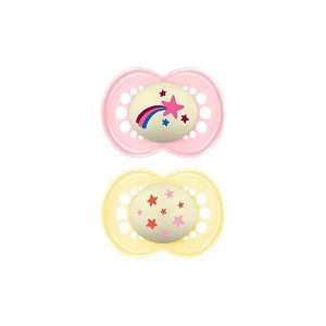 Mam Soothers 16m Original Night Pink Mam Soothers 16m Original Night Pink