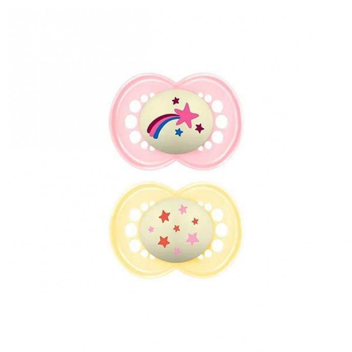 Mam Soothers 16m Original Night Pink