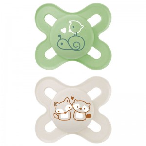 Mam Soothers 0-2m Start Cute Green