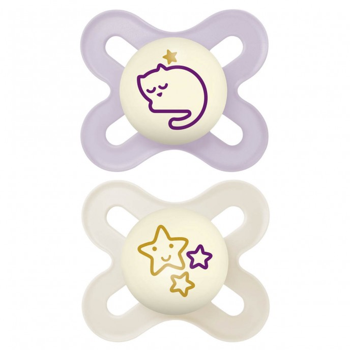 Mam Soothers 0/2m Original Start Night Purple Mam Soothers 0/2m Original Start Night Purple