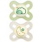 Mam Soothers 0/2m Original Start Night Green