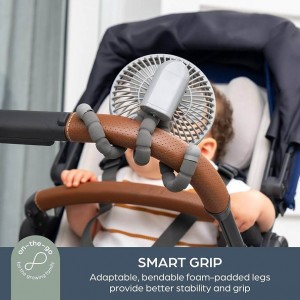 Dreambaby Stroller Fan Smart Grip Grey Dreambaby Stroller Fan Smart Grip Grey