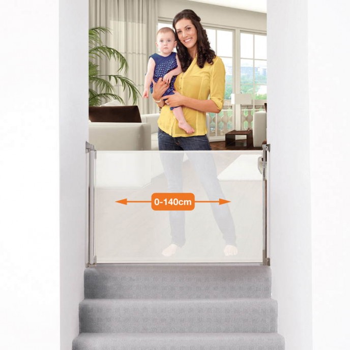 Dreambaby Retractable Gate White