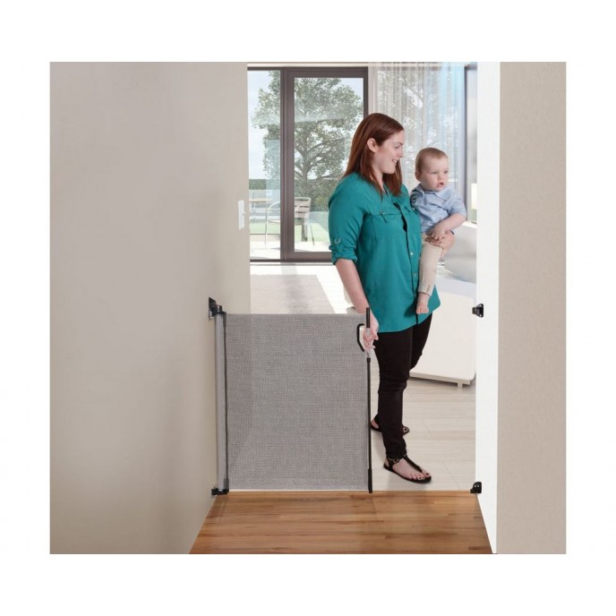 Dreambaby Retractable Gate Grey