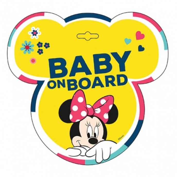 Disney Baby on Board Sign Minnie