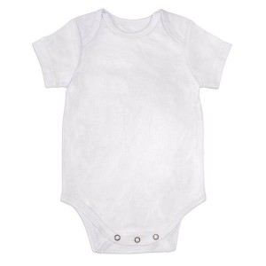Nursery Time Short Sleeve Vest White 3-6m